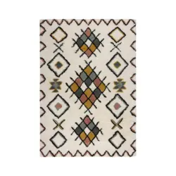 Handwebteppich 120/170 cm Midar Shaggy Multicolor