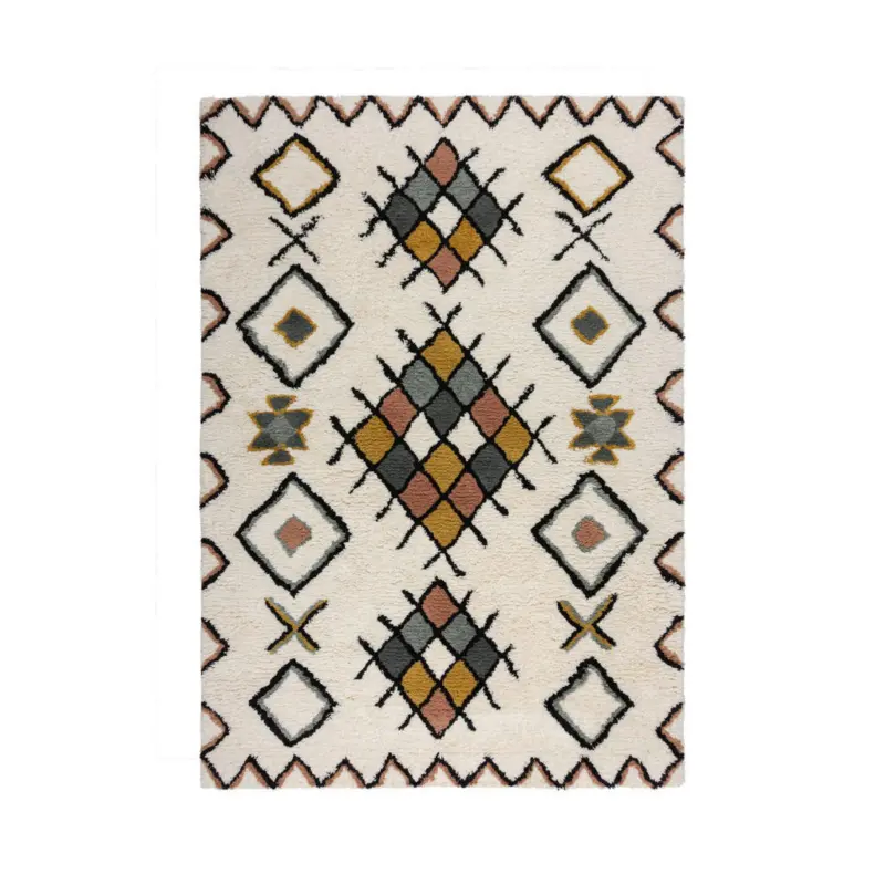 Handwebteppich 120/170 cm Midar Shaggy Multicolor