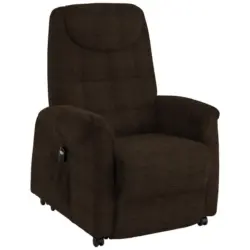 Fernsehsessel in Mikrofaser Dunkelbraun