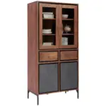 XXXLutz Lauterach - Ihr M&ouml;belhaus bei Bregenz Vitrine in Hartholz Akazie Braun, Grau