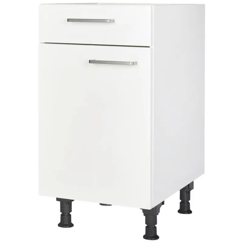 Schubkastenunterschrank 45/87/56 cm in Wei&szlig;
