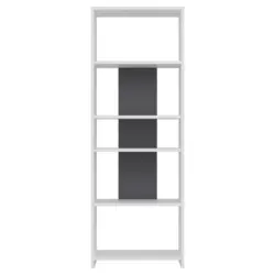 Regal 56,9/160/25 cm Anthrazit, Wei&szlig;