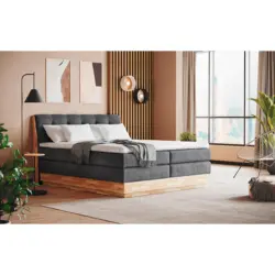 Boxspringbett 180/200 cm in Anthrazit