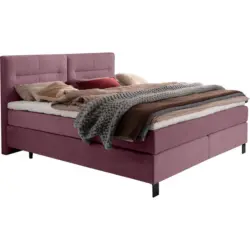Boxspringbett 200/220 cm in Rosa