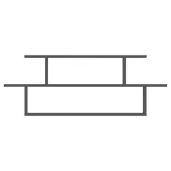 Wandregal 120/44,6/14,6 cm