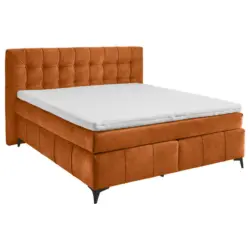 Boxspringbett 180/200 cm in Cognac