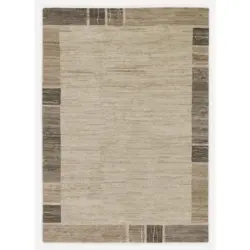 Wollteppich 120/180 cm Natura Silk Greny Creme, Naturfarben