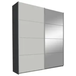 Schwebet&uuml;renschrank in Grau