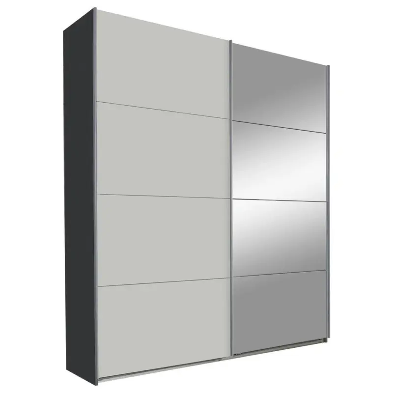 Schwebet&uuml;renschrank in Grau