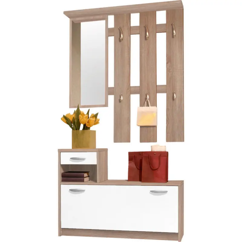 Garderobe 2-teilig in 100/190/26 cm