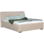 XXXLutz Lauterach - Ihr M&ouml;belhaus bei Bregenz Polsterbett gepolstertes Kopfteil, Lattenrost, Bettkasten Creme 180/200 cm