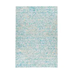 Flachwebeteppich 160/230 cm Finish 125 T&uuml;rkis / Gold T&uuml;rkis, Goldfarben