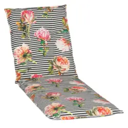 Liegenauflage in Schwarz Blume