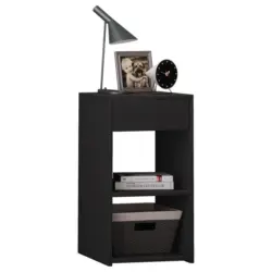 Nachtk&auml;stchen 35/65/35 cm in Schwarz