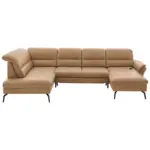 XXXLutz Lauterach - Ihr M&ouml;belhaus bei Bregenz Wohnlandschaft in Echtleder Dunkelgelb