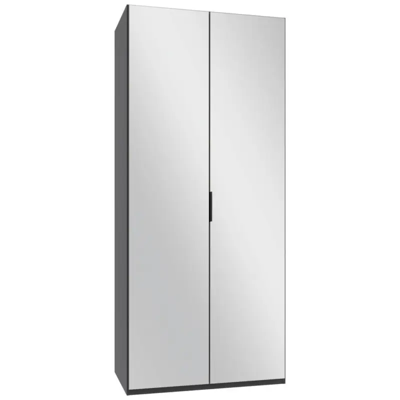 Faltt&uuml;renschrank in Graphitfarben, Grau, Sahara