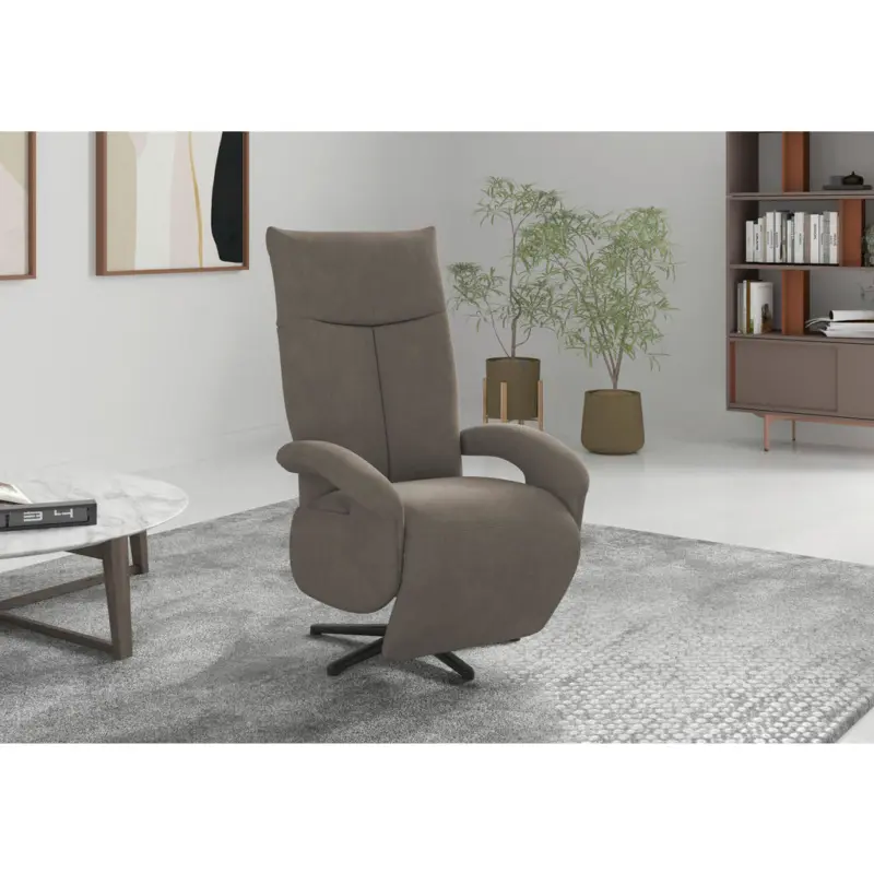 Relaxsessel in Textil Schlammfarben