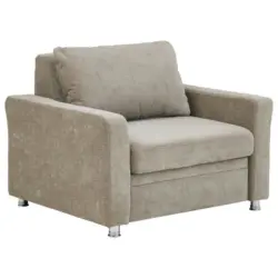 Schlafsessel in Chenille Hellbraun