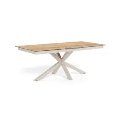 Esstisch in Metall, Glas, Keramik 240/76/100 cm