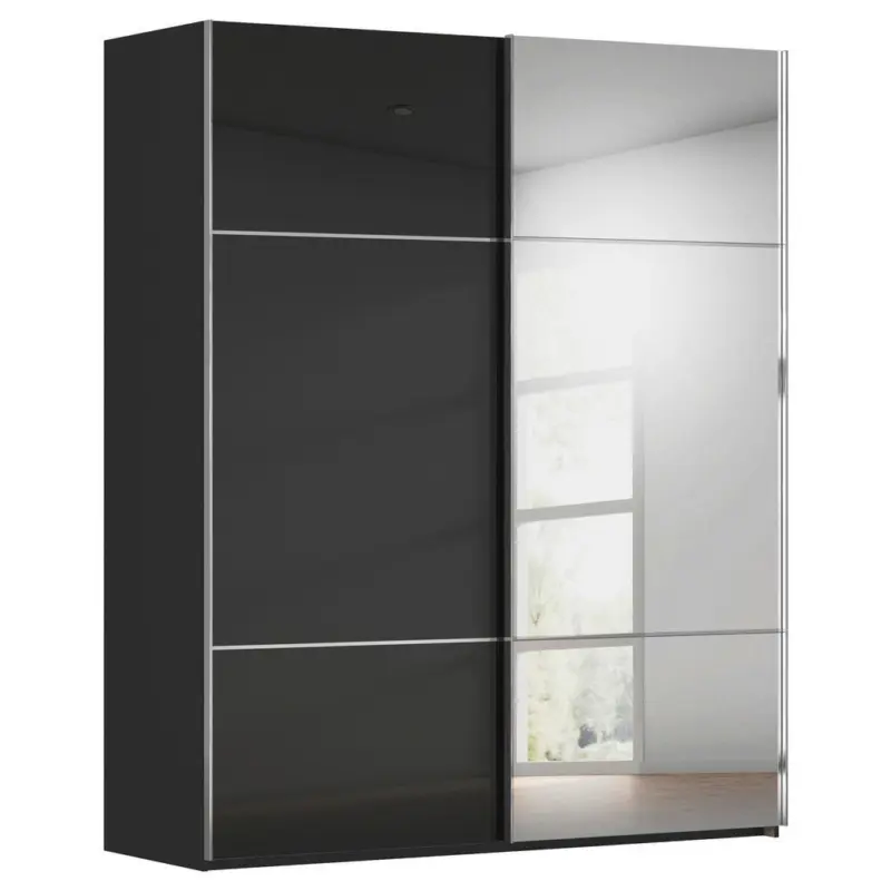 Schwebet&uuml;renschrank in Schwarz