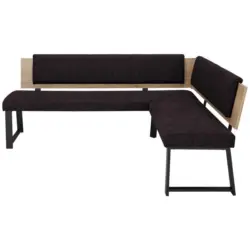 Eckbank 200/160 cm in Anthrazit
