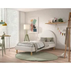 Kinder-/Juniorbett 90/200 cm in Wei&szlig;