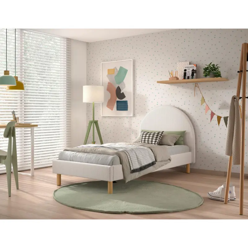 Kinder-/Juniorbett 90/200 cm in Wei&szlig;