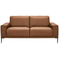2-Sitzer-Sofa in Echtleder Cognac
