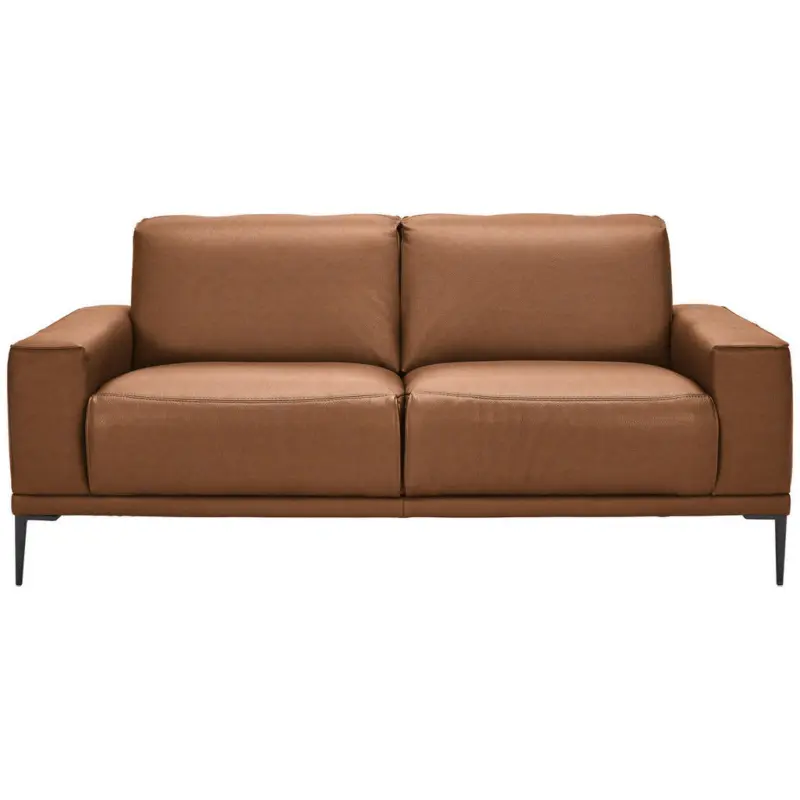 2-Sitzer-Sofa in Echtleder Cognac