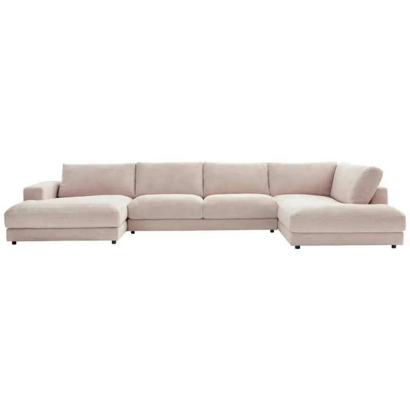 Wohnlandschaft in Cord Taupe