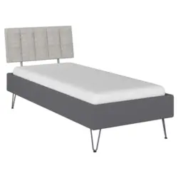 Bett 90/200 cm in Grau