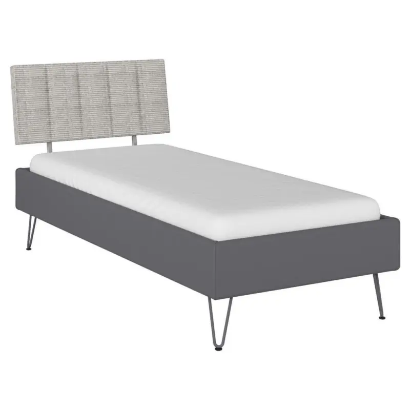 Bett 90/200 cm in Grau