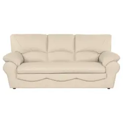 3-Sitzer-Sofa in Echtleder Beige