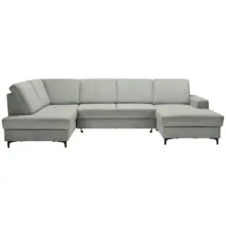 Wohnlandschaft ink. Funktionen in Cord Salbeigr&uuml;n