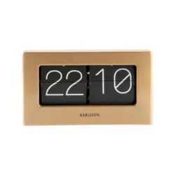 Wanduhr Schwarz, Goldfarben 20,5/11,5/7 cm