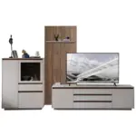 XXXLutz Lauterach - Ihr M&ouml;belhaus bei Bregenz Wohnwand in Nussbaumfarben, Kaschmir 354/232/45 cm