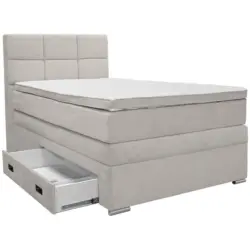 Boxspringbett 120/200 cm in Grau