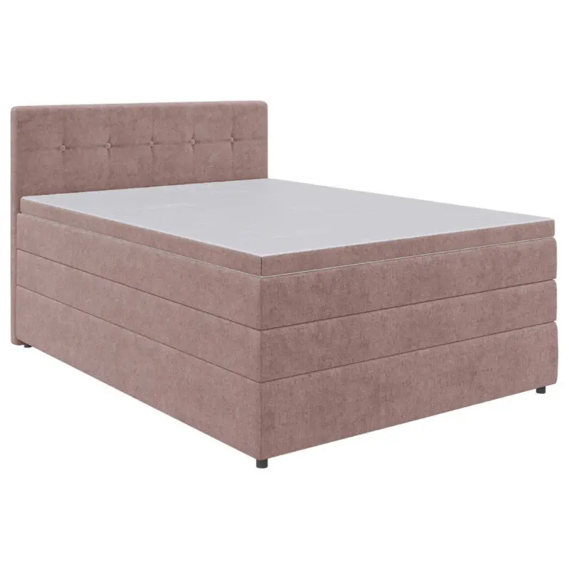 Boxspringbett 140/200 cm in Hellrot