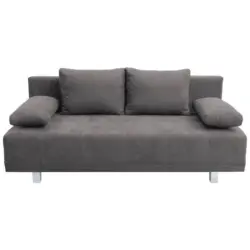 Schlafsofa in Samt Graubraun