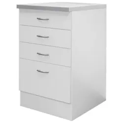 Schubkastenunterschrank 50/85/60 cm in Wei&szlig;