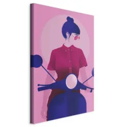 Leinwandbild Menschen, Fahrzeuge, Frauen 80/120/1,2 cm