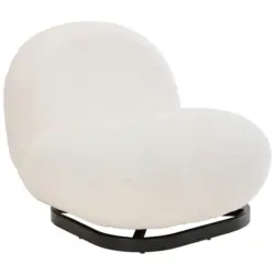 Sessel in Cord Wei&szlig;