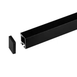 Profilleisten-Set 180/2,2/2,9 cm in Schwarz