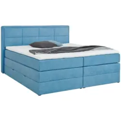 Boxspringbett 180/200 cm in Blau