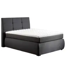 Boxspringbett 140/200 cm in Anthrazit