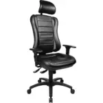 XXXLutz Lauterach - Ihr M&ouml;belhaus bei Bregenz Chefsessel in Lederlook Schwarz, Alufarben