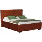 XXXLutz Lauterach - Ihr M&ouml;belhaus bei Bregenz Polsterbett gepolstertes Kopfteil, Bettkasten, Lattenroste Rostfarben 160/200 cm