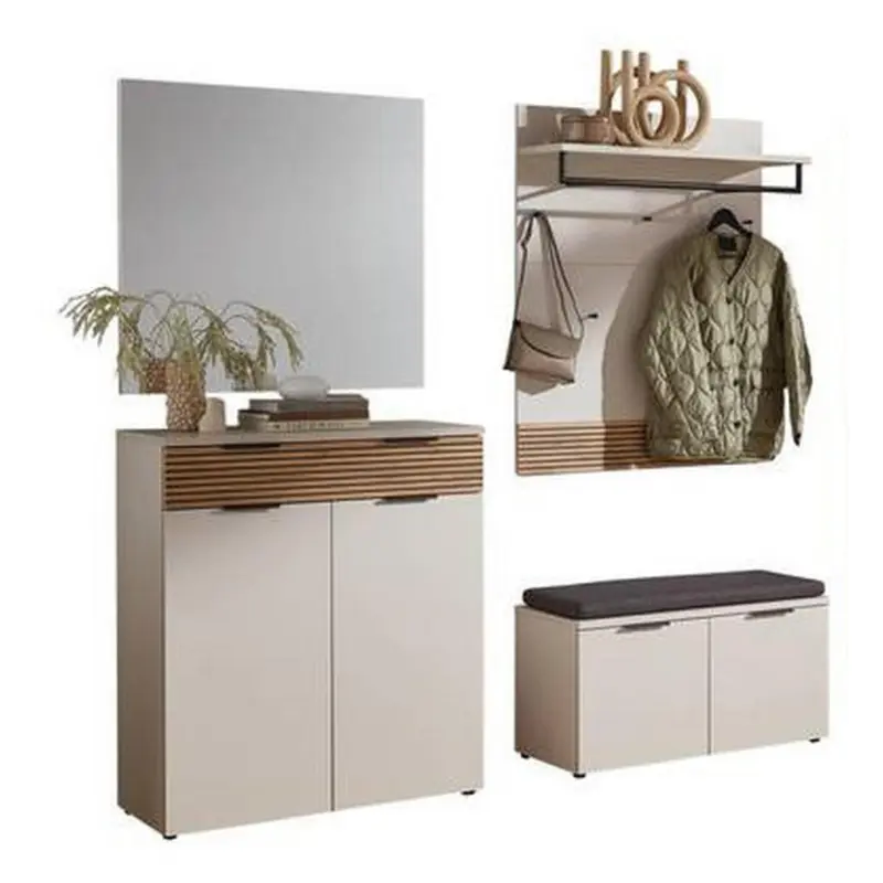 Garderobe 4-teilig in 190/199/40 cm