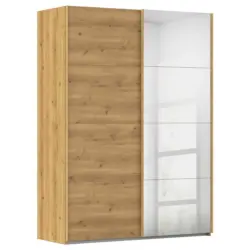 Schwebet&uuml;renschrank in Eichefarben