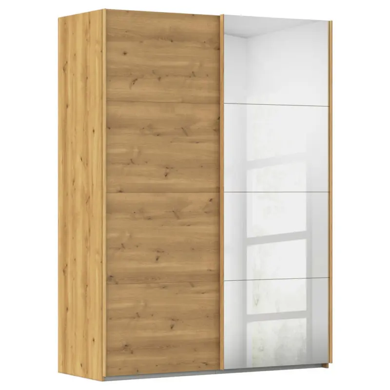 Schwebet&uuml;renschrank in Eichefarben